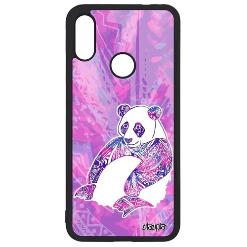 фото Противоударный чехол на телефон // xiaomi redmi note 7 // "панда" медведь дизайн, utaupia, розовый