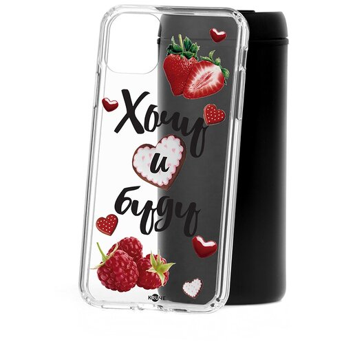 фото Чехол на айфон 11 pro max kruche print ягодный микс кruче