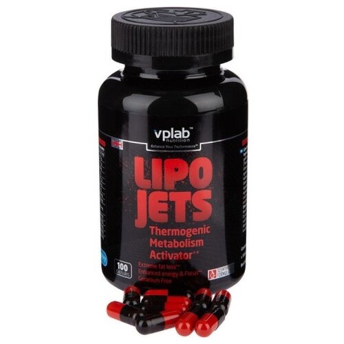 фото Vplab nutrition lipo jets, 100 caps (100 капсул)