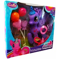 Музыкальная Пони Фиолетовая / Пони со звуковыми и световыми эффектами /Lovely Horse