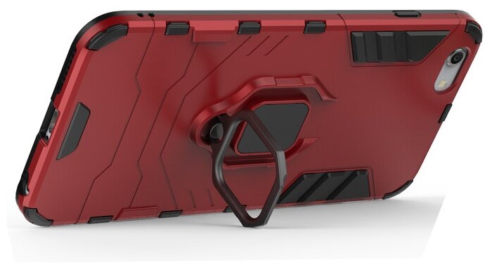 Противоударный чехол с кольцом Panther Case для iPhone 6 Plus / 6S Plus красный