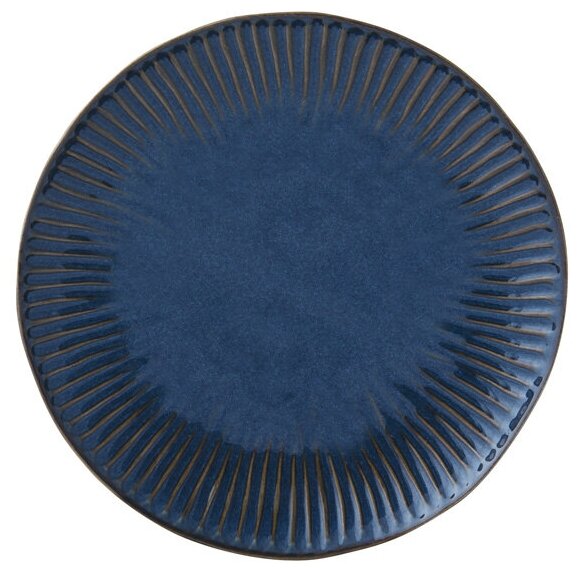 Тарелка обеденная Gallery, синяя, 26 см