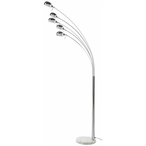 Напольный светильник Kimi 5xE14x40 Вт цвет хром в форме арки для элегантной расстановки акцентов в помещении 28790₽