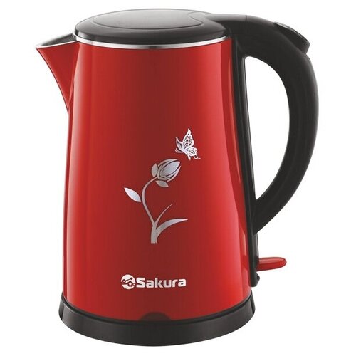 Чайник Sakura SA-2159 RU, красный чайник электрический sakura 2 2 л sa 2150br красный