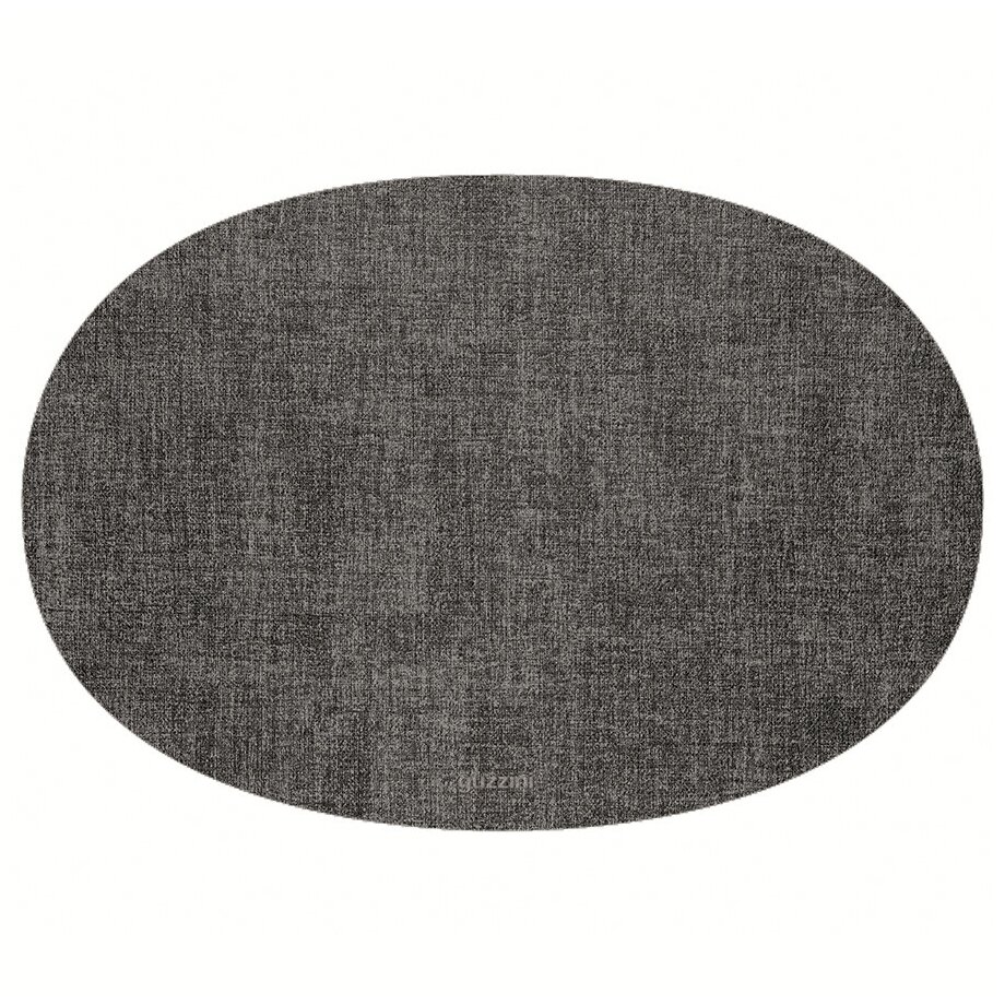 Салфетка подстановочная овальная двухсторонняя Fabric, темно-серая, Guzzini, 22604622