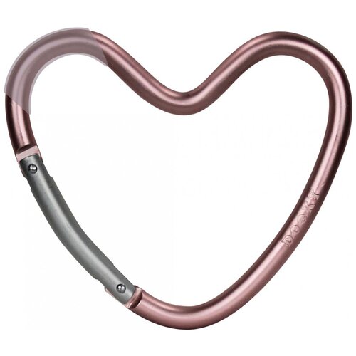 DOOKY Карабин Heart Hook, pink matt