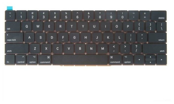 Клавиатура для ноутбука Apple MacBook Pro Retina 13 A1706 Late 2016 Mid 2017 small Enter US 6050₽