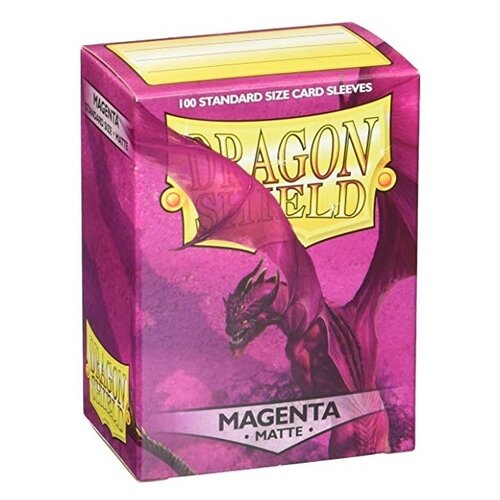 Протекторы для карт Dragon Shield Matte Magenta 88х63 мм 100шт, 1 шт.