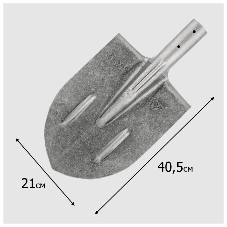 Лопата штыковая ЛКО рельс.сталь `Урожайная сотка` с ребр.жест S506-4 - фотография № 5