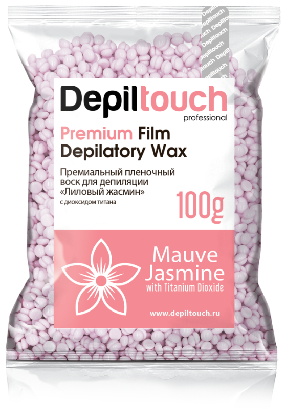 Премиальный пленочный воск Depiltouch «Premium Mauve Jasmine», 100гр