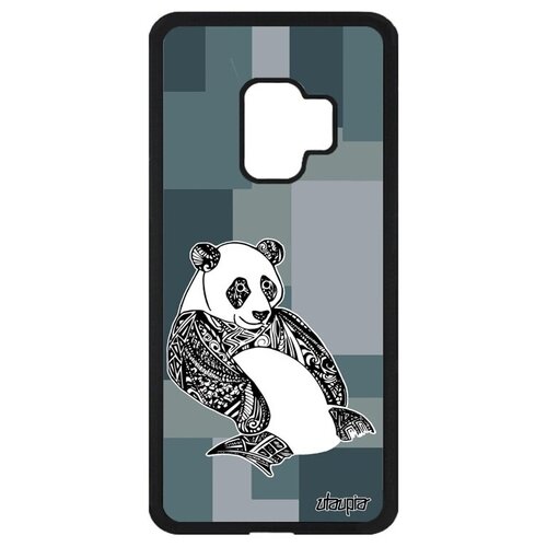 фото Красивый чехол на телефон // galaxy s9 // "панда" большая panda, utaupia, серый