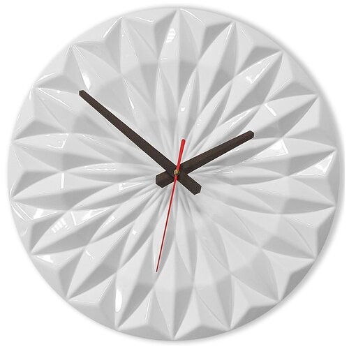 Настенные часы Flora дизайнерские объемный рельеф 35см