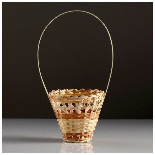 фото Корзина «стакан», 14×16 см, бамбук mikimarket