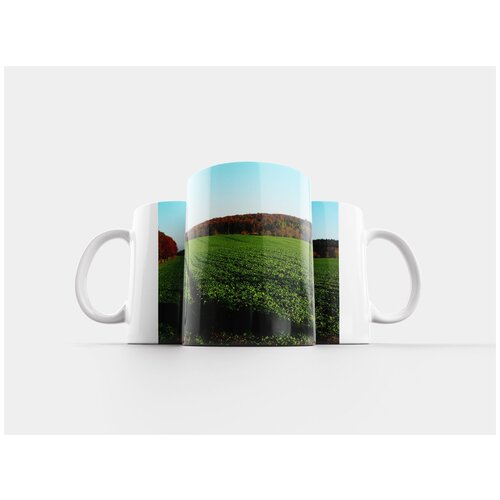 фото Кружка "поле, сельское хозяйство, зимнее изнасилование" 320 мл lotsprints