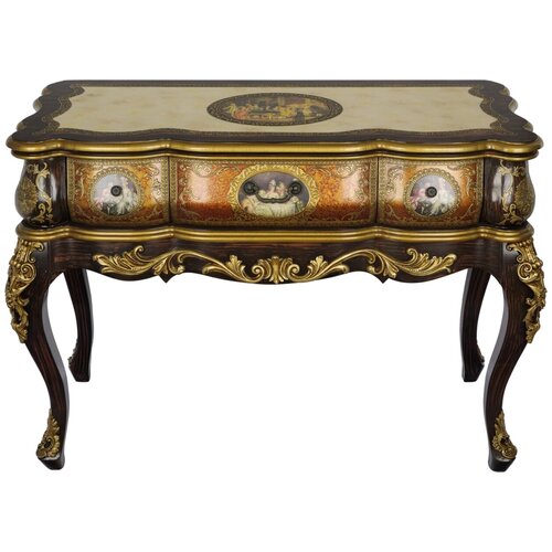 фото Стол с 3 ящиками 121x52x86см, glasar