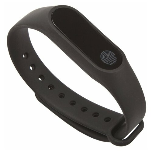 Фитнес трекер M2 шагирасстояниекалориипульссон резиновый браслет черный 51600₽