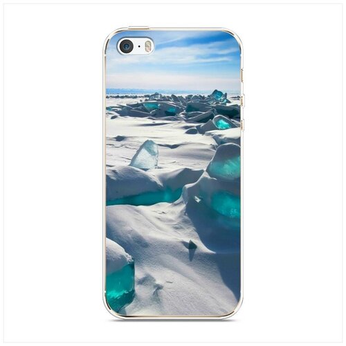 фото Силиконовый чехол "льды 10" на apple iphone 5/5s/se / айфон 5s case place
