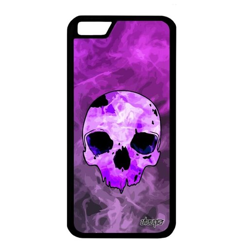 фото Ударопрочный чехол на телефон // apple iphone 6s // "череп" skull скелет, utaupia, фиолетовый