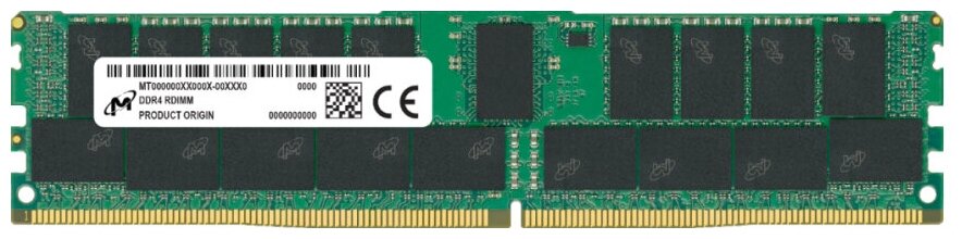 Оперативная память Micron DDR4 RDIMM 16GB 2Rx8 2666 MHz ECC Registred MTA18ASF2G72PDZ-2G6 1 год гарантия 1015500₽
