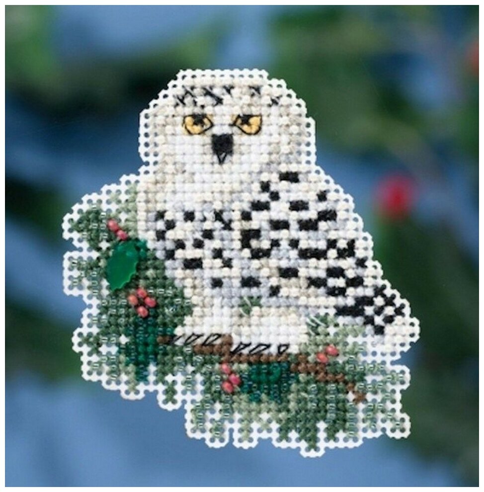 Snowy Owlet (Снежная сова) #MH181633 Mill Hill Набор для вышивания 6.35 x 7 см Счетный крест
