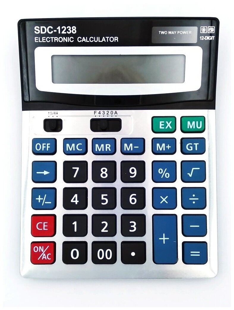Калькулятор 12 разрядов настольный большой SDC-1238/1200 калькулятор для вычислений калькулятор для ЕГЭ калькулятор для школы калькулятор для работы