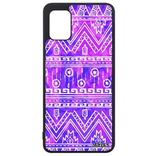 фото Модный чехол на телефон // samsung galaxy a31 // "ацтекские мотивы" декоративный орнамент, utaupia, фиолетовый