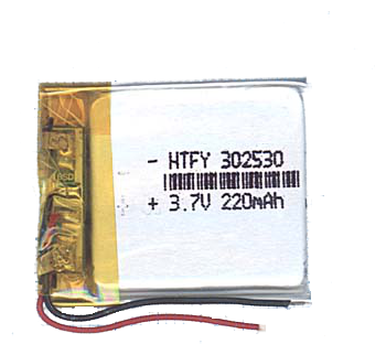 Аккумулятор Li-Pol (батарея) 3*25*30мм 2pin 3.7V/220mAh