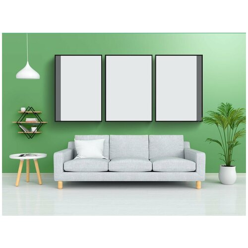 фото Набор модулных постеров для интерьера "монитор, жить, экран" 60x90 см. в тубусе, без рамки lotsprints