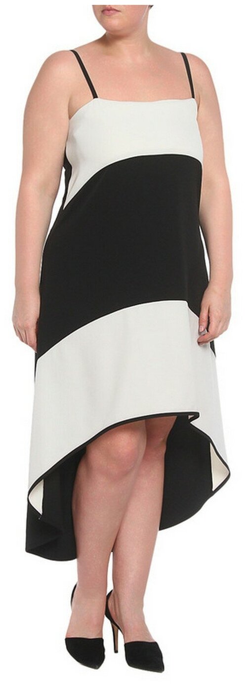 Платье XS Milano, вискоза, вечернее, полуприлегающее, макси, размер 50, черный, бежевый