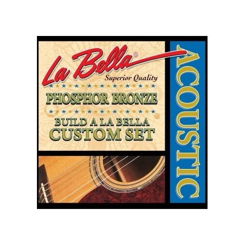 PW018 Отдельная струна для акустической гитары, 018, фосфорная бронза, La Bella