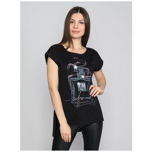 фото Футболка margo, размер 56, черный