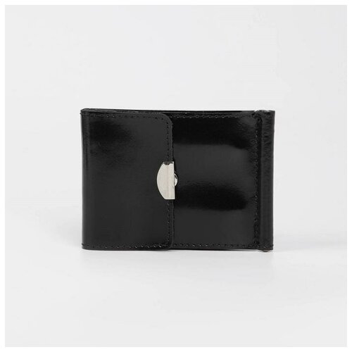 фото Зажим для купюр, отдел на кнопке, цвет чёрный нет бренда