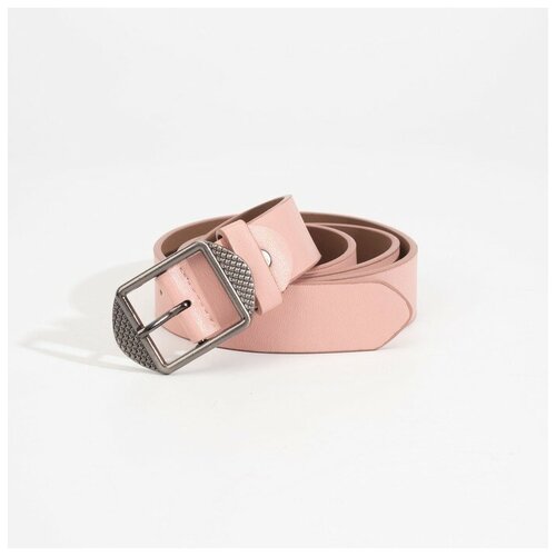 фото Ремень, ширина 3 см, винт, пряжка металл, цвет розовый gorodok