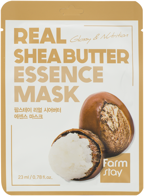 FarmStay Тканевая маска для лица с маслом ши Real Shea Butter Essence Mask 10шт