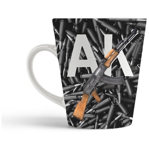 фото Кружка-латте coolpodarok ак. автомат калашникова