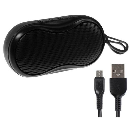 Портативная колонка Hoco BS36 5 Вт BT microSD USB microUSB AUX FM 1200 мАч черная 121100₽