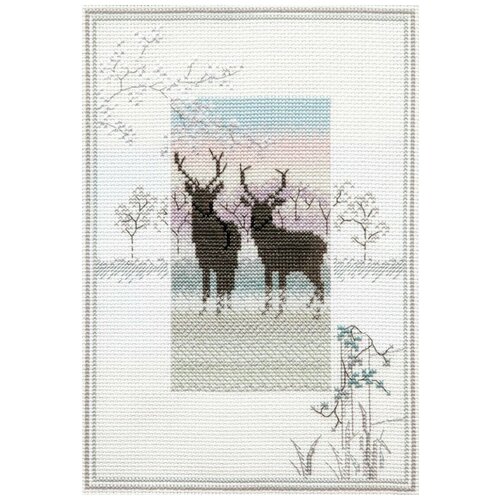 Набор для вышивания Frosty Deer 25 x 17,2 см DERWENTWATER DESIGNS MM5