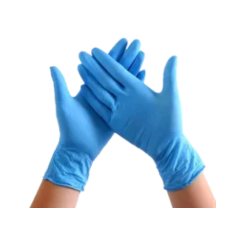 фото Gwu / перчатки нитриловые xl / перчатки одноразовые голубые медицинские 100 шт wally plastic
