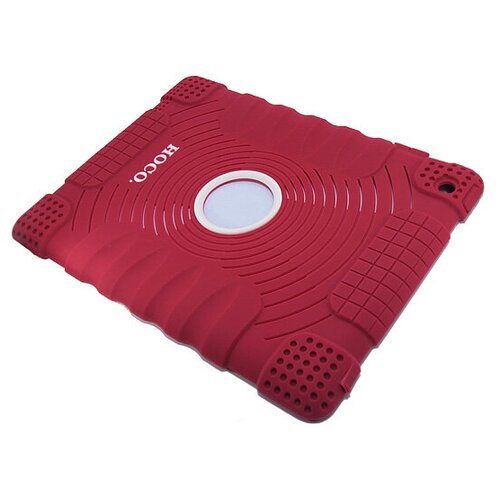 Защит.панель силиконовая для iPAD2/New iPAD HOCO HA-T001 Drop Resistance Silicon Protection Case винно-красный