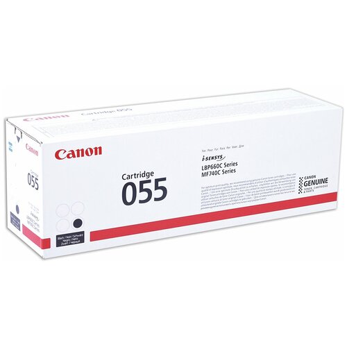 Картридж лазерный CANON (055BK) для LBP663/ 664/ MF742/ 744/ 746, черный, оригинальный, ресурс 2300 страниц картридж лазерный canon 055bk для lbp663 664 mf742 744 746 черный оригинальный ресурс 2300 страниц