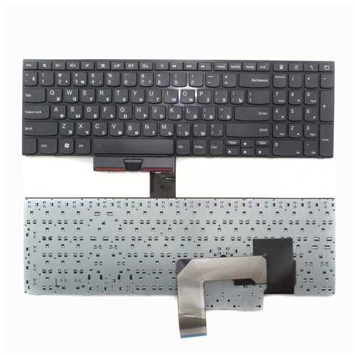 Клавиатура для ноутбука Lenovo ThinkPad Edge E520 черная без стика 1360₽