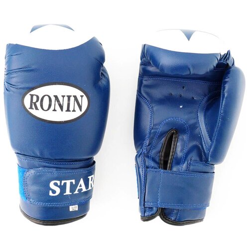 Боксерские перчатки Ronin Star искусственная кожа, 10 унций, цвет синий