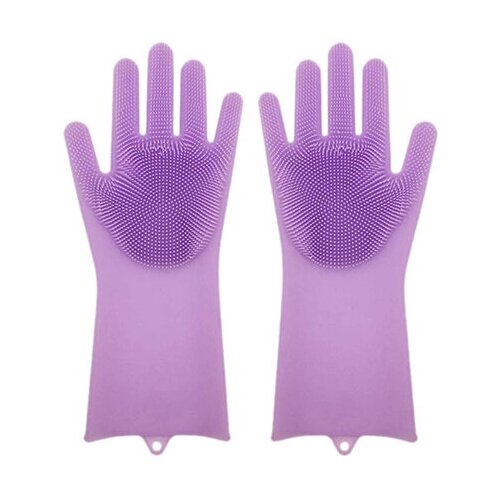 фото Универсальные силиконовые перчатки губки для посуды и уборки thomas religion
