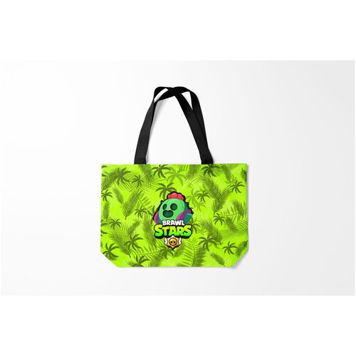 фото Сумка-шоппер / 46х35 см / геймерам / brawl stars spike спайк burnettie