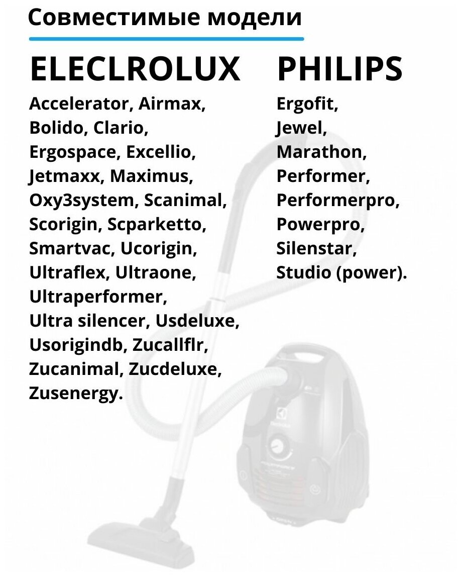 X8 Group HEPA фильтр (моющийся) для пылесоса ELECTROLUX, PHILIPS, 1 шт.