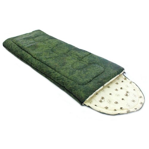 фото Спальный мешок "аляска"/ "alaska" balmax standart, до 0 °c ( зеленый, темно-зеленый, коричневый)