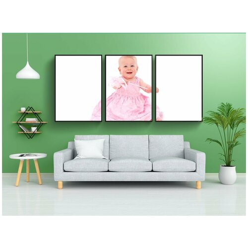 фото Набор модулных постеров для интерьера "детка, ребенок, милый" 60x90 см. в тубусе, без рамки lotsprints