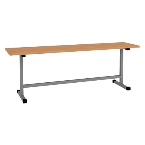 Скамья 1200х300х420 мм каркас металлический серый сиденье ЛДСП бук 6143₽