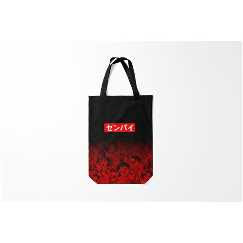 фото Сумка-шоппер / 31х42 см / аниме / senpai сенпай burnettie