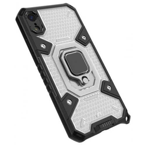 Honeycomb Armor Противоударный чехол с защитой камеры и кольцом для iPhone XR honeycomb armor противоударный чехол с защитой камеры и кольцом для iphone 13 pro max